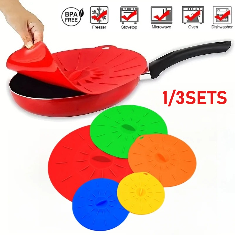 Kitchen Gadgets For Chefs - 1/3Pcs Penutup Mangkuk Silikon yang Dapat