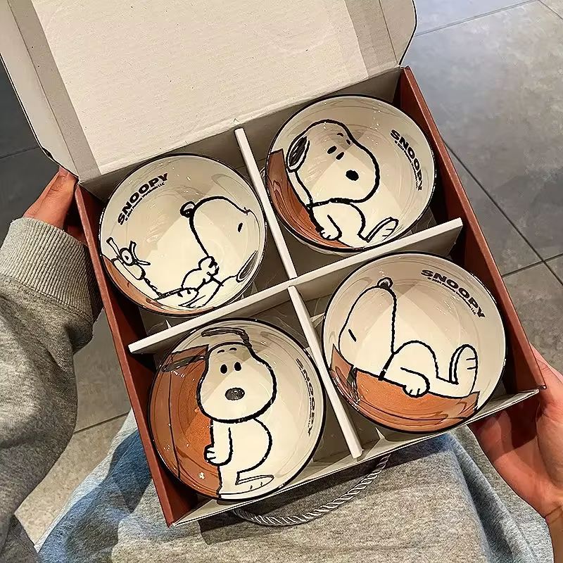 Kitchen Gadgets Gift - Peralatan Makan Snoopy Lucu Baru Mangkuk