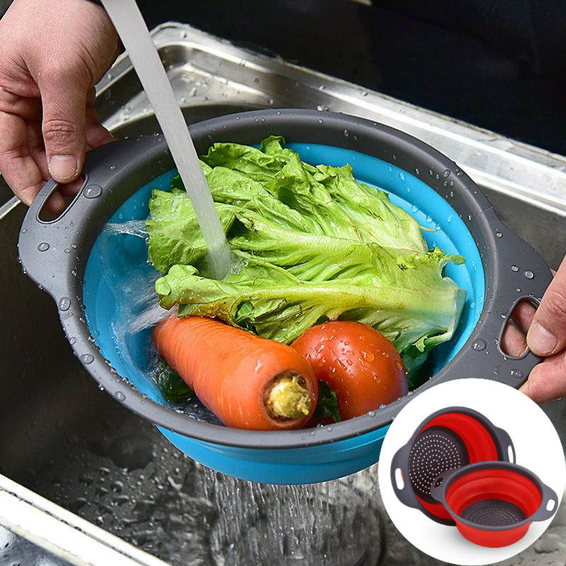 Saringan Silikon Lipat dengan  - Kitchen Gadgets Store ulasan dan harga