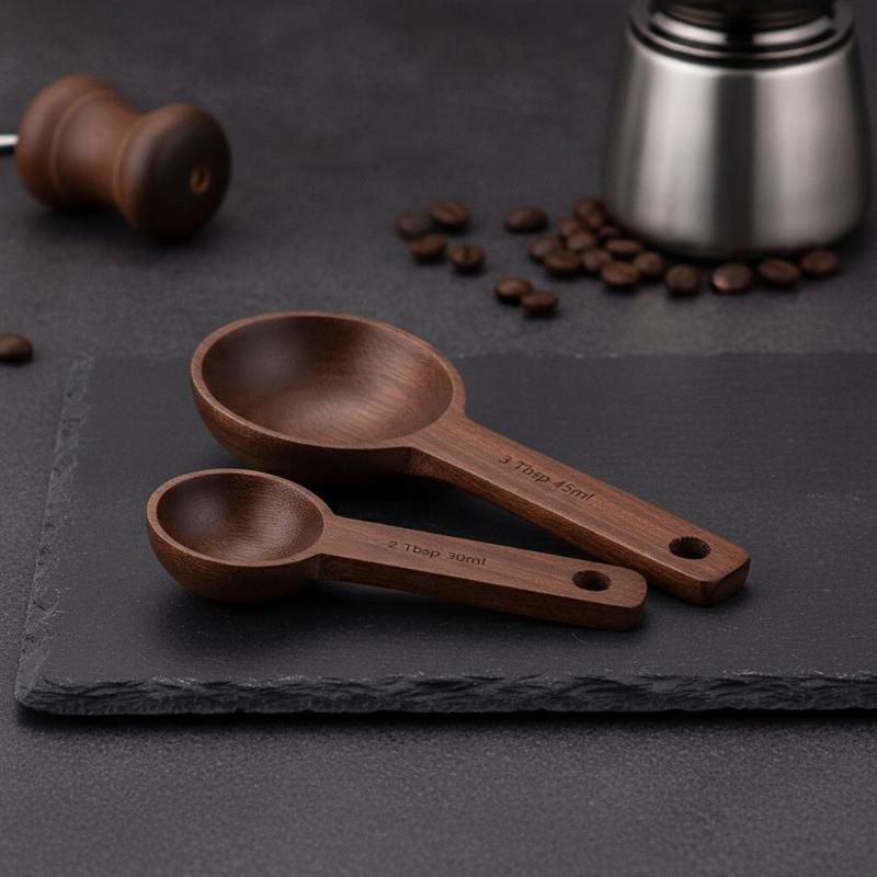 Sendok Takar Kayu 7.5-45ML Por - Kitchen Gadgets For Chefs ulasan dan harga