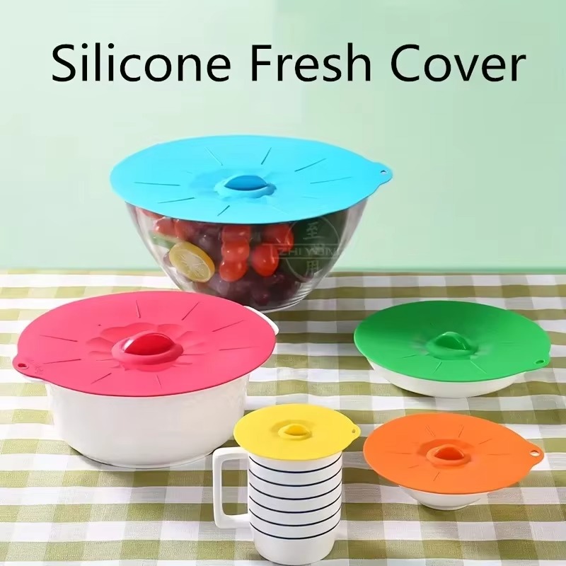 1/3Pcs Penutup Mangkuk Silikon - Kitchen Gadgets For Chefs ulasan dan harga
