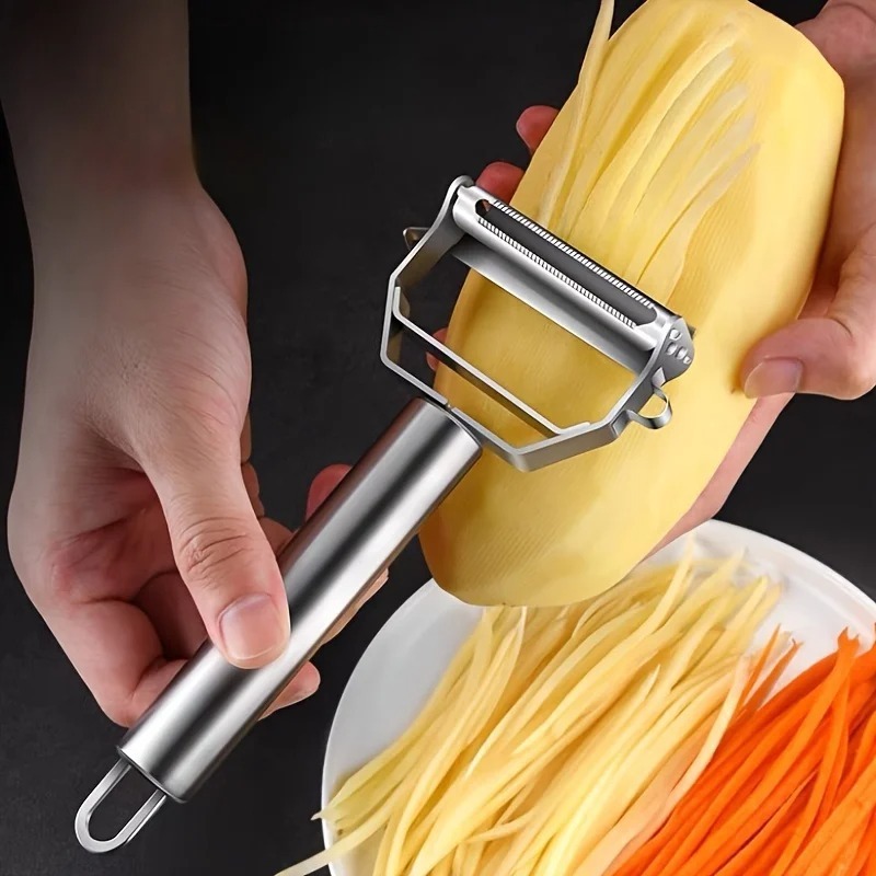 Pengupas Dapur Baja Tahan Kara - Vegetable Kitchen Gadgets ulasan dan harga