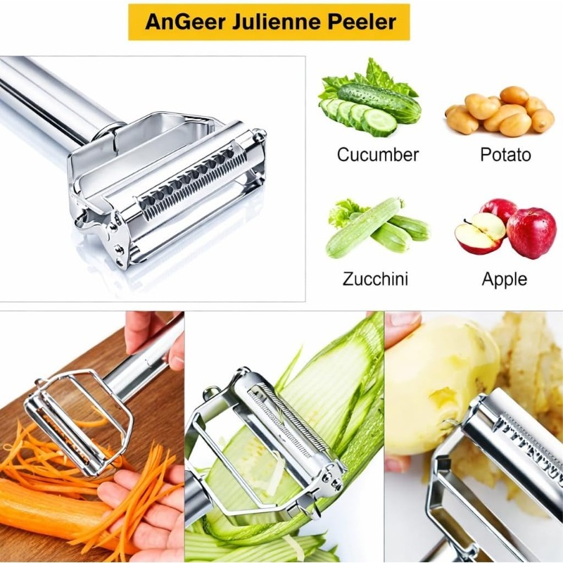 Pengupas Dapur Baja Tahan Kara - Vegetable Kitchen Gadgets ulasan dan harga