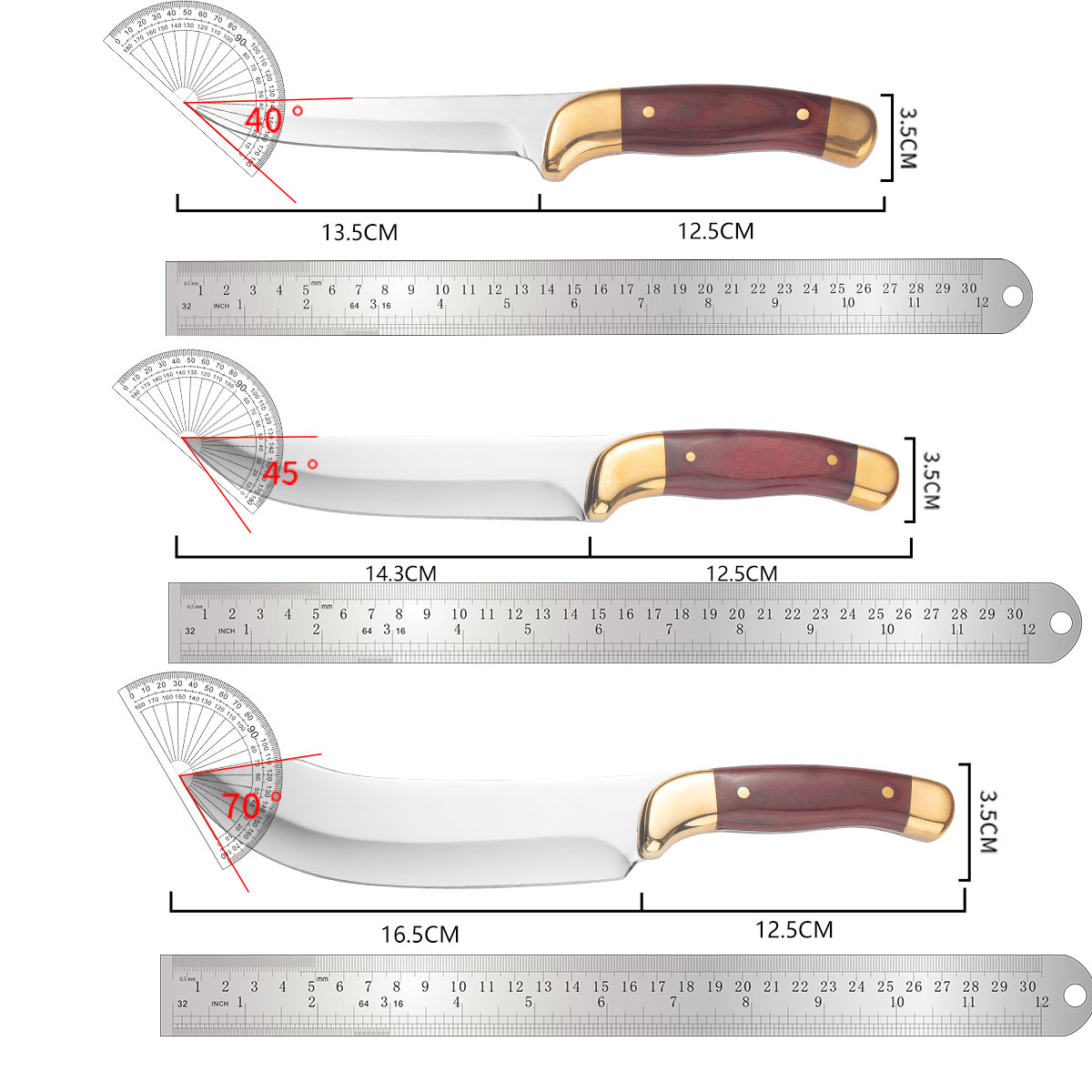 Set Pisau dan Pengasah, Pisau  - Kitchen Gadgets For Chefs ulasan dan harga